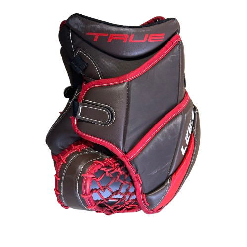 TRUE L20.2 - Gant de gardien de but Pro Stock d'occasion (marron/rouge)